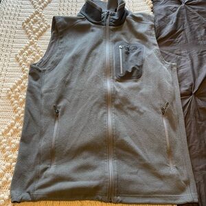 Gray Marmot Fleece Vest with Zip Pockets